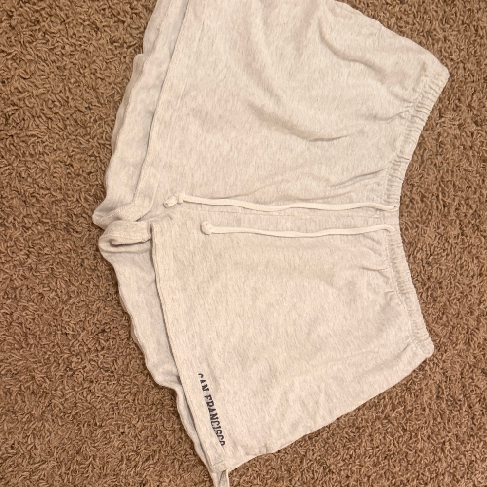 Brandy Melville Light Gray High Waist Shorts